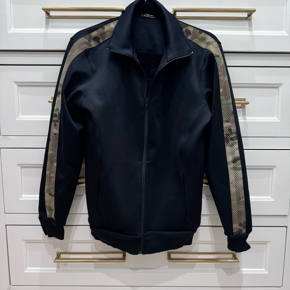 Robin’s Jeans Men's Track Jackets Jogger 8 Black with Camo size Small - Picture 8 of 10